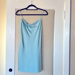 Alice and Olivia ice blue mini dress, size 2